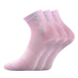 Ponožky dětské Adventurik se stříbrem sv. fialové (3 páry)  - Vel. 20-24 (14-16)