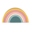 Hračka silikonová skládací Rainbow 12 m+ Petite&Mars - Intense Ochre