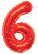Nafukovací číslice červená 86 cm - 6