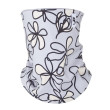 Nákrčník podšitý Outlast® - Sv.šedá kytky/šedý melír