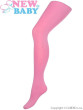 Bavlněné punčocháče 3D New Baby Růžové s puntíky - Vel. 128 (7-8 let)