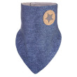 Šátek na krk podšitý Outlast® - Modrý melír/pruh bíloš.