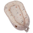 EKO Hnízdo pro miminko bavlněné Velvet 90x60 cm - Powder pink