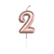 Svíčka dortová rose gold 5 cm - číslo 2