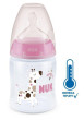 NUK First Choice láhev s kontrolou teploty 150 ml - Růžová žirafa