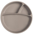Talíř dělený silikonový s přísavkou Minikoioi - Grey