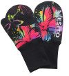 Palcové rukavice softshell Motýl Esito černá - 3 - 5 let