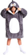 Hřejivá televizní mikinová deka s kapucí pro děti 7 - 12 let Cozy Noxxiez - Tučňák