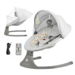 Lehátko houpací s melodií 2 v 1 Lumi, do 9 kg, Premium Kinderkraft - Light Grey