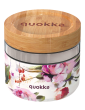 Skleněná nádoba na jídlo Deli 820 ml Quokka - Dark Flowers