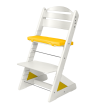Dětská rostoucí židle Jitro Plus bílá - Žlutý klín + žlutý