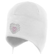 Dívčí kojenecká zavazovací čepice Srdíčko Bílá RDX - Vel. 0