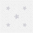 Less mess mat - ochranná podložka (120x120 cm) - Hvězdy šedá