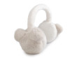 Kožešinové klapky na uši - Krémová