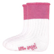 Ponožky froté Outlast® Bílá/růžová - Vel. 20-24 (14-16 cm)