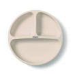 Silikonový dělený talířek s přísavkou BabyOno - Beige