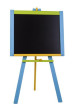 Dřevěná stojanová tabule 100 x 56 cm - Modrá