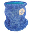 Nákrčník pletený hladký LA Outlast ® Vel. 3 (42-44 cm) - Tm. modrá melír-logo