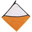 Osuška s kapucí 75 x 80 cm - Oranžová černý lem
