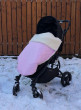 Zimní deka merino nepadací  - Baby pink