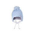 Dětská zimní čepice Minky Teddy modrá - Vel. 34