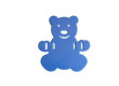 Plavecká deska Baby medvídek 280 x 300 x 38 mm - Modrá