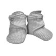 Capáčky pro miminko barefoot svetrové Cool grey  - Vel. 0