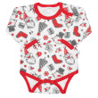 Kojenecké body s dlouhým rukávem New Baby Christmas - Vel. 80