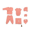 Mušelínový Novorozenecký set 8 dílný vel. 0 - 3 m Funnababy - Coral Pink
