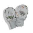 Dětské bavlněné rukavice Safari animals stříbrné Esito - Vel. 56