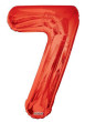 Nafukovací číslice červená 86 cm - 7