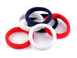 Gumičky do vlasů  - Červená-modrá-bílá