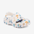 Dětské nazouváky clogsy Little Frog Bílé Airoplane Coqui - Vel. 23/24