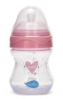 Lahvička 150 ml Nuvita - Transparent pink
