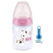 NUK First Choice láhev s kontrolou teploty 150 ml - Růžová žirafa