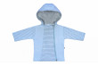 Kabátek s kapucí Puntík/pruhy modrý Baby Service - Vel. 68