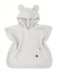 Dětské mušelínové pončo lux s kapucí Teddy rychleschnoucí šedé - Vel. 80/104