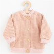 Kojenecký mušelínový kabátek New Baby Comfort clothes růžová - Vel. 56