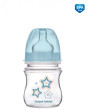 Antikoliková láhev se širokým hrdlem 120 ml Newborn baby Canpol - Modrá