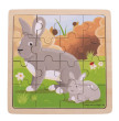 Puzzle Bigjigs Toys - Králík s králíčkem