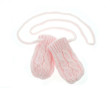 Kojenecké rukavičky pletené, zimní - Vel. 56-68 (0-6 m) Baby Nellys - Růžové