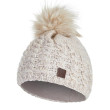Čepice pletená copánky s chlupatou bambulí Outlast ® - Béžová Vel. 5 (49-53 cm)