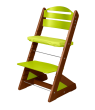 Dětská rostoucí židle Jitro Plus barevná  - Ořech + sv. zelená