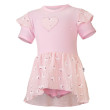 Body šaty tenké KR set Outlast® - růžová baby/sv.růžová kopretiny - Vel. 86