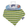 Dětský slintáček Kikko Organic Staré časy  - Green Stripes 
