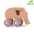 Dřevěná hračka B-WOODY - Elephant Pastel Pink