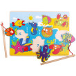 Dřevěný mořský rybolov Bigjigs Toys