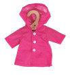 Růžový kabátek pro panenku Bigjigs Toys - 34 cm