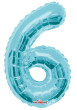 Nafukovací číslice modrá 35 cm - 6