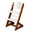 Dětská rostoucí židle Jitro Plus barevná  - Ořech + bílá